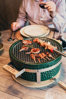 Outr Braza Table Grill Round groen