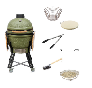 Kamado Grill Large 55 - Olijfgroen - Pro Outr