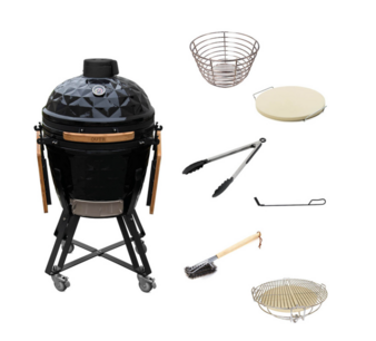 Kamado Grill Large Diamond 56 - Zwart - Pro Outr